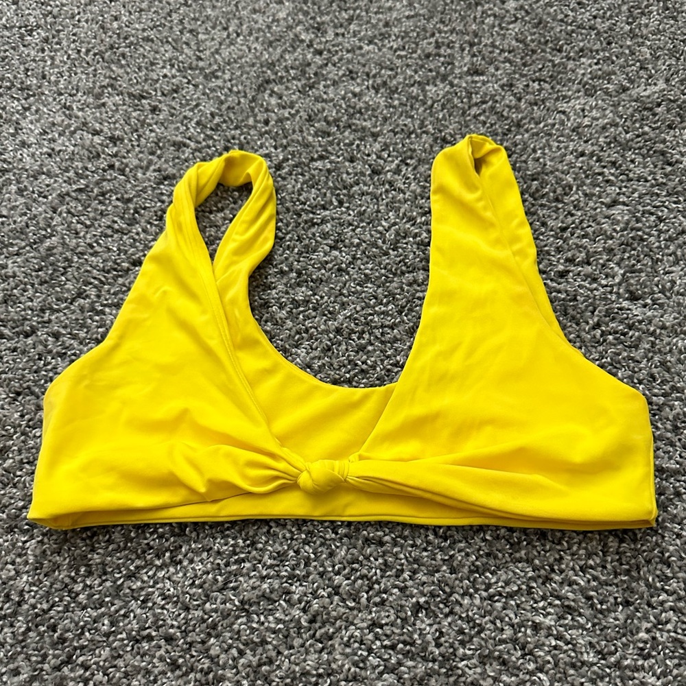 ASOS yellow bikini top!